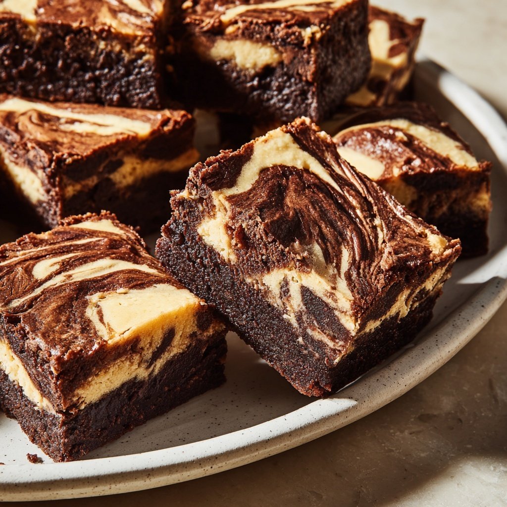 Chocolate Tahini Swirl Bars