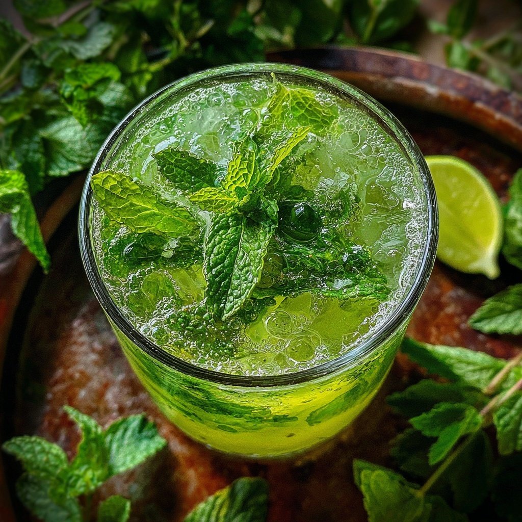 Fresh Lime Mint Spring Cooler