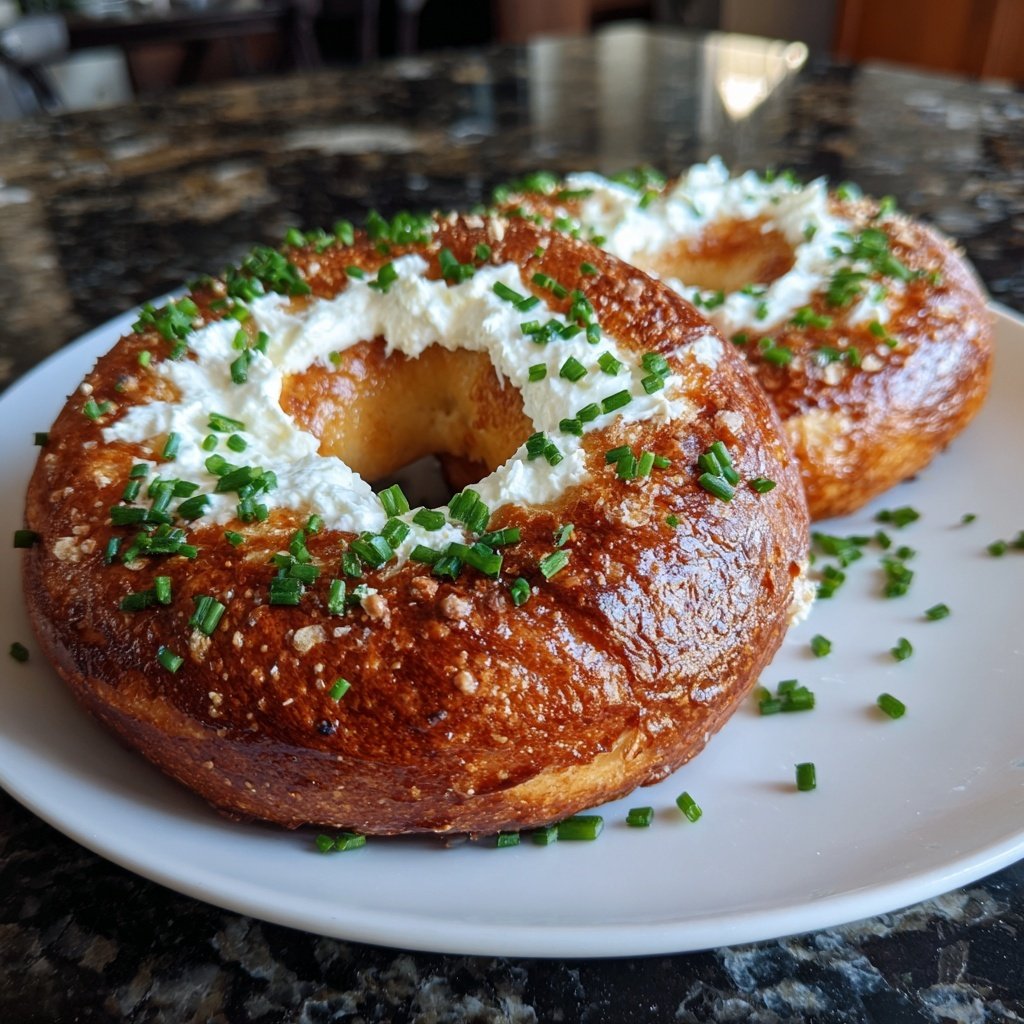 Air Fryer Bagels With Yogurt
