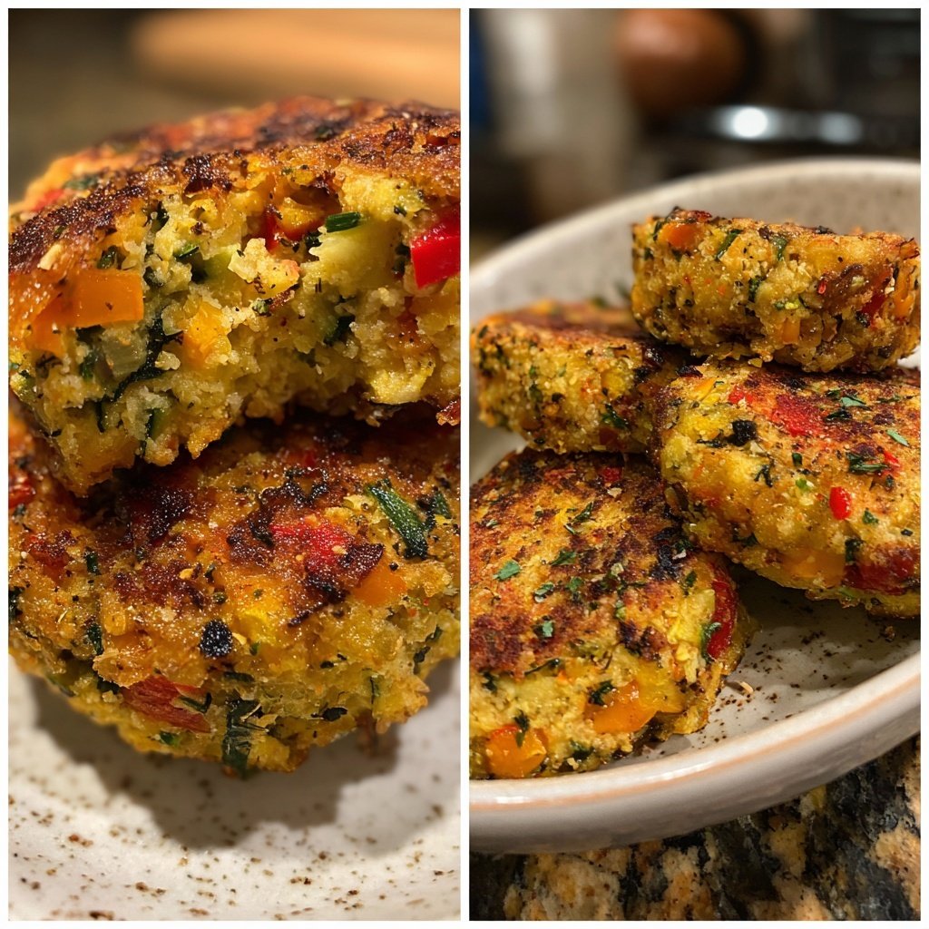 Baked Mediterranean Veggie Patties