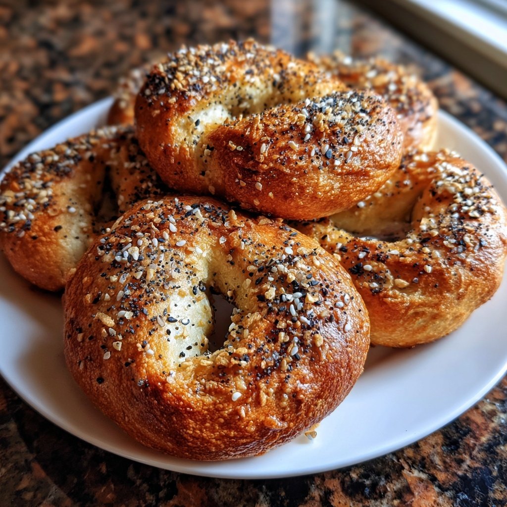 Greek Yogurt Bagels Baked