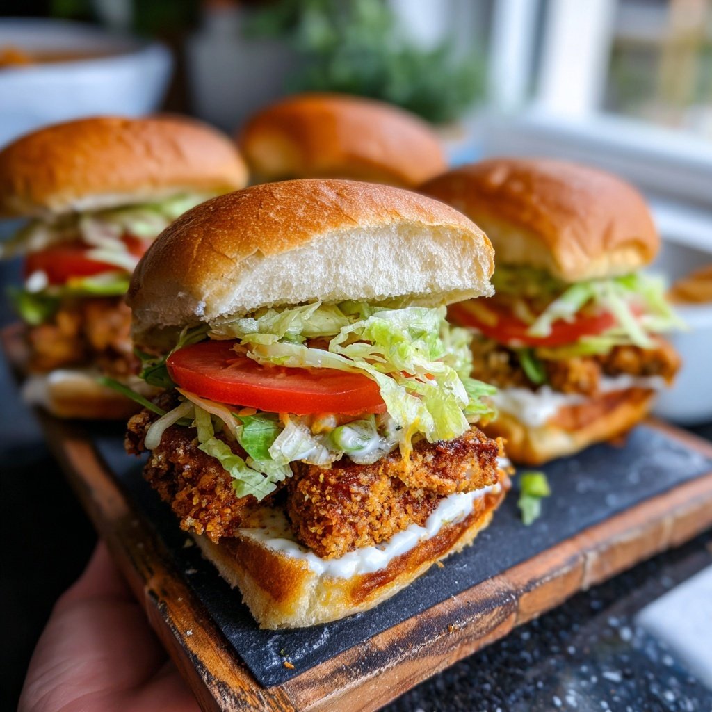 Sliders with Crispy Tofu