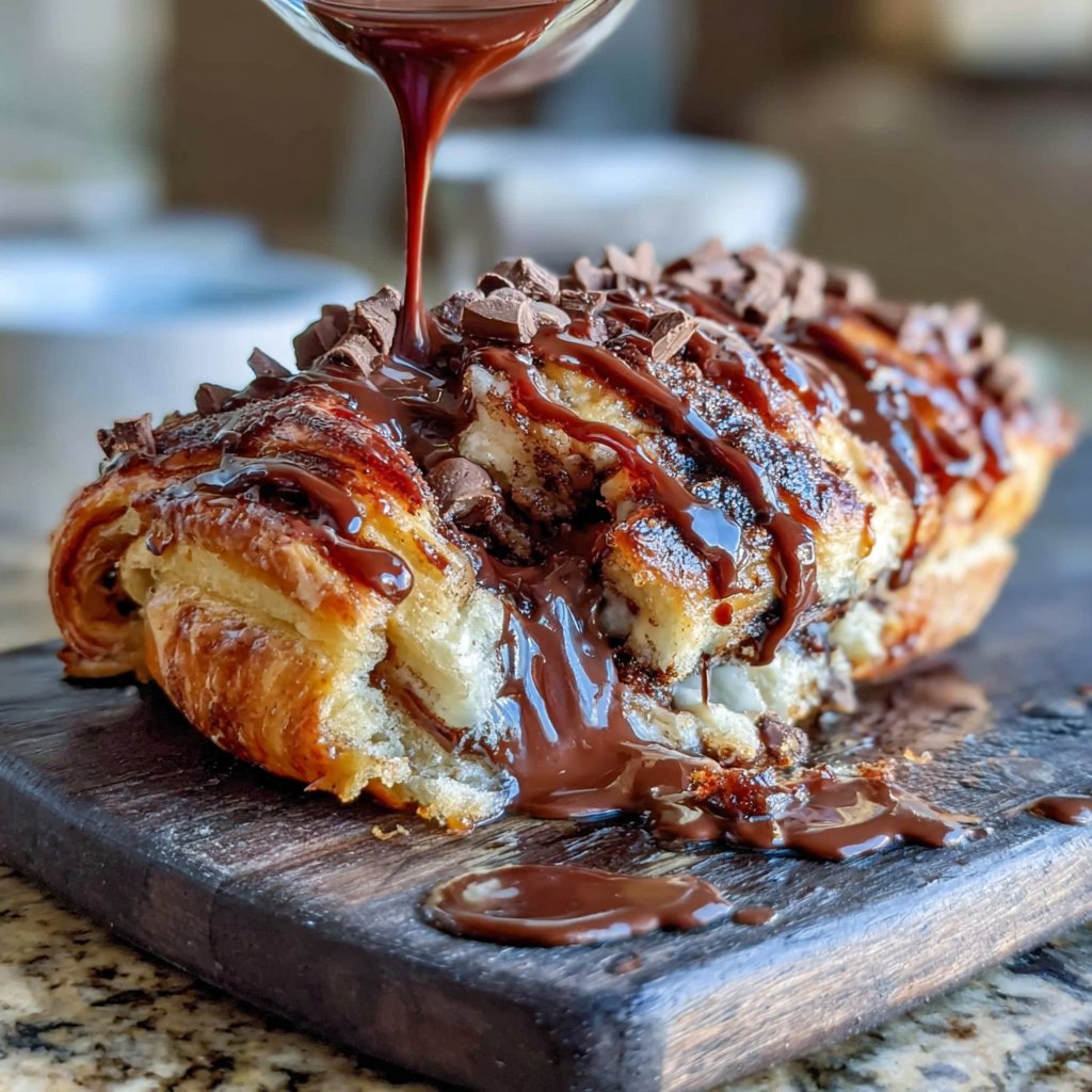 Chocolate Croissant Breakfast Bake