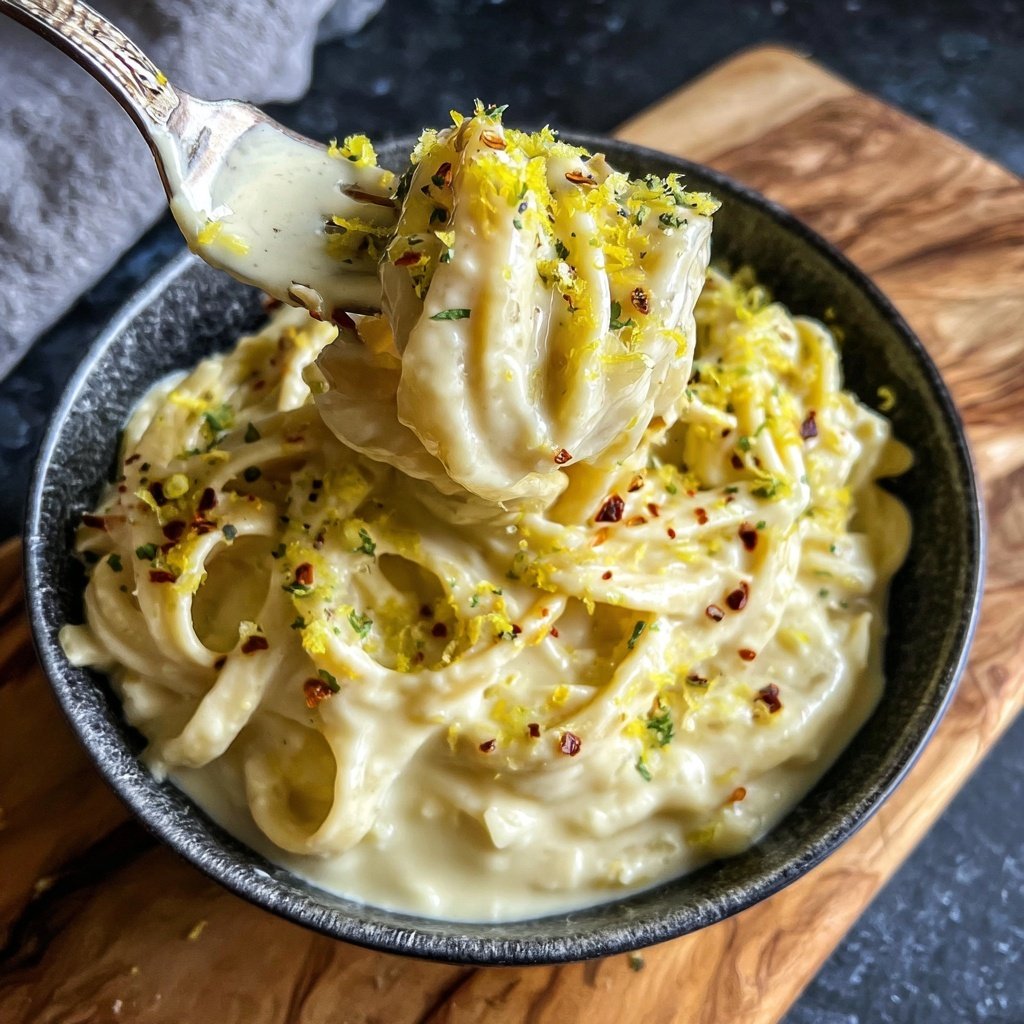 Creamy Lemon White Bean Pasta Bowl
