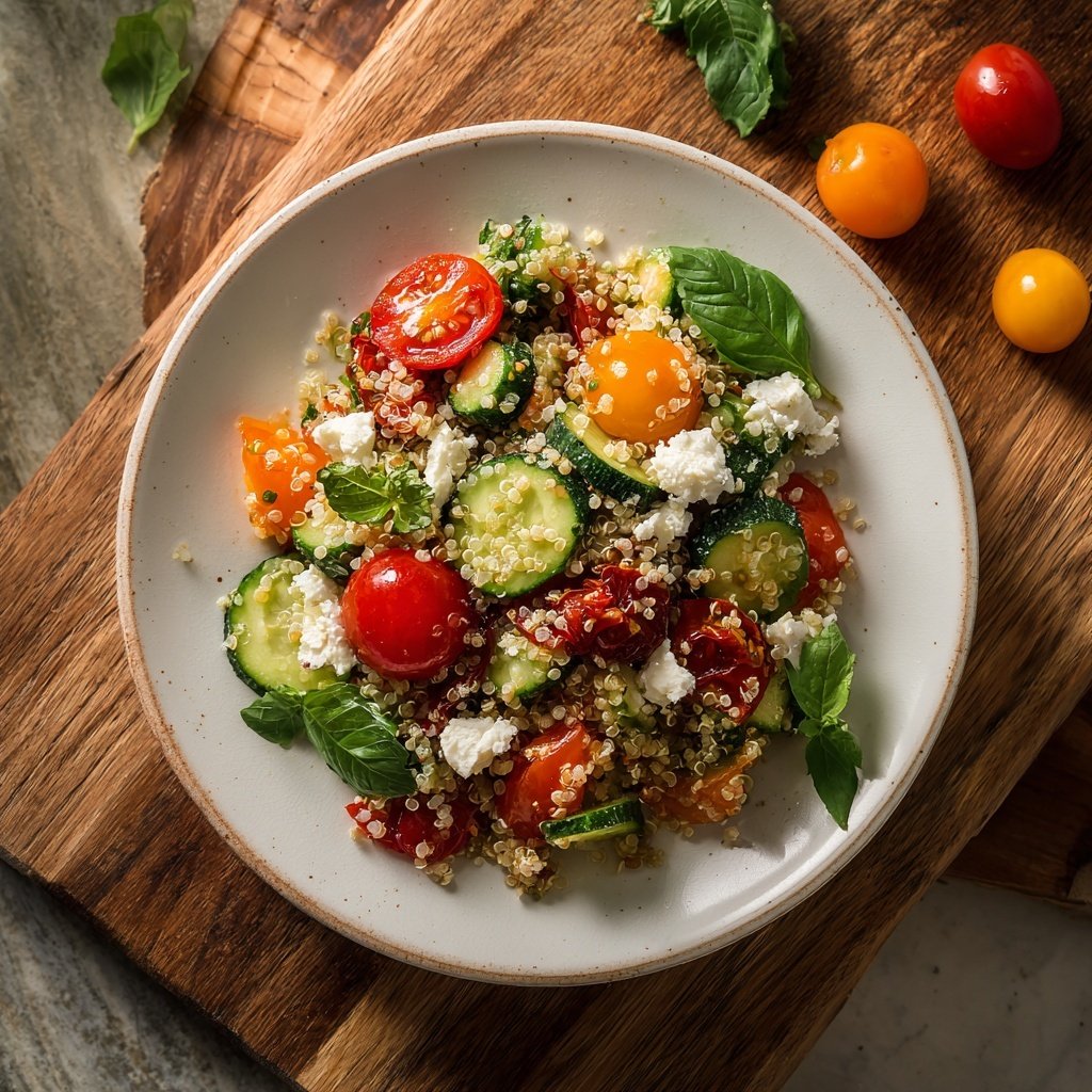 Mediterranean Quinoa Veggie Salad
