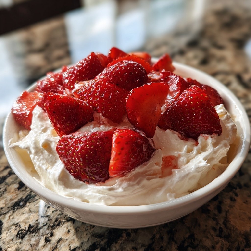 Fresh Strawberry Yogurt Bowl