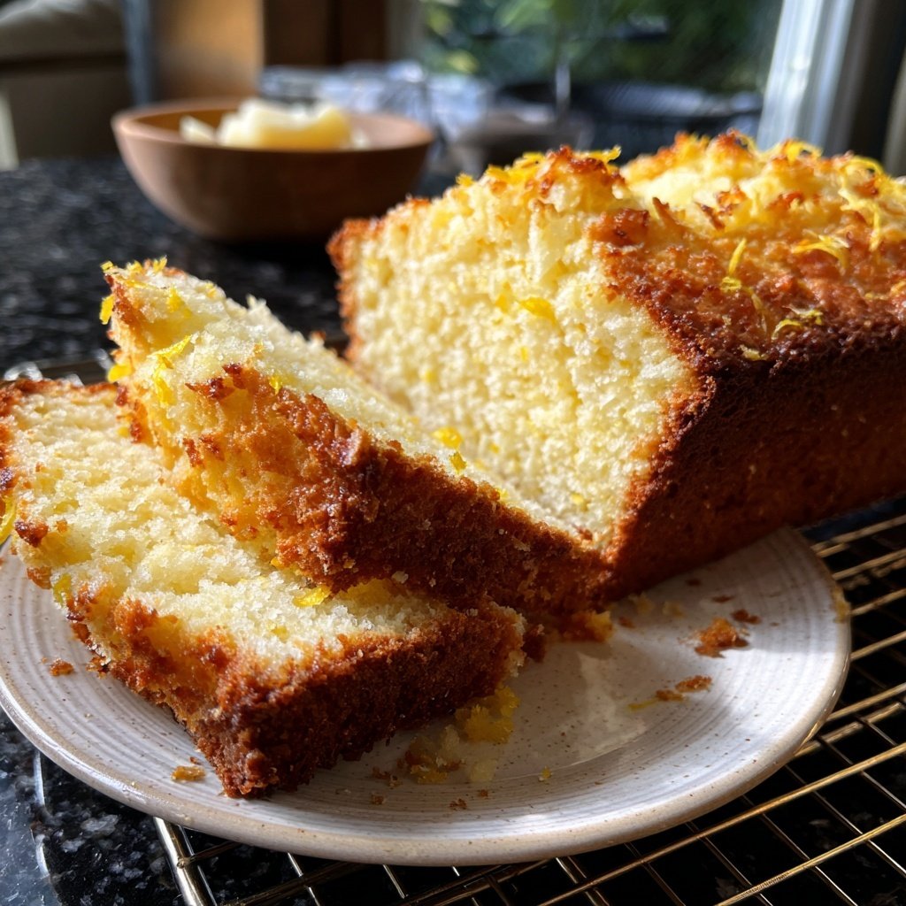 Cottage Cheese Lemon Loaf