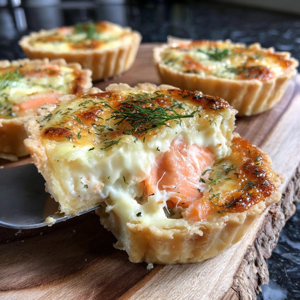 Mini Quiches with Smoked Salmon