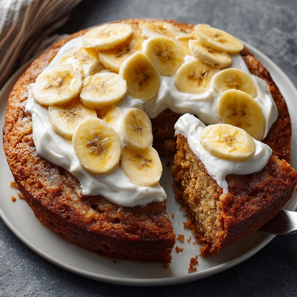 Cinnamon Banana Yogurt Breakfast Cake
