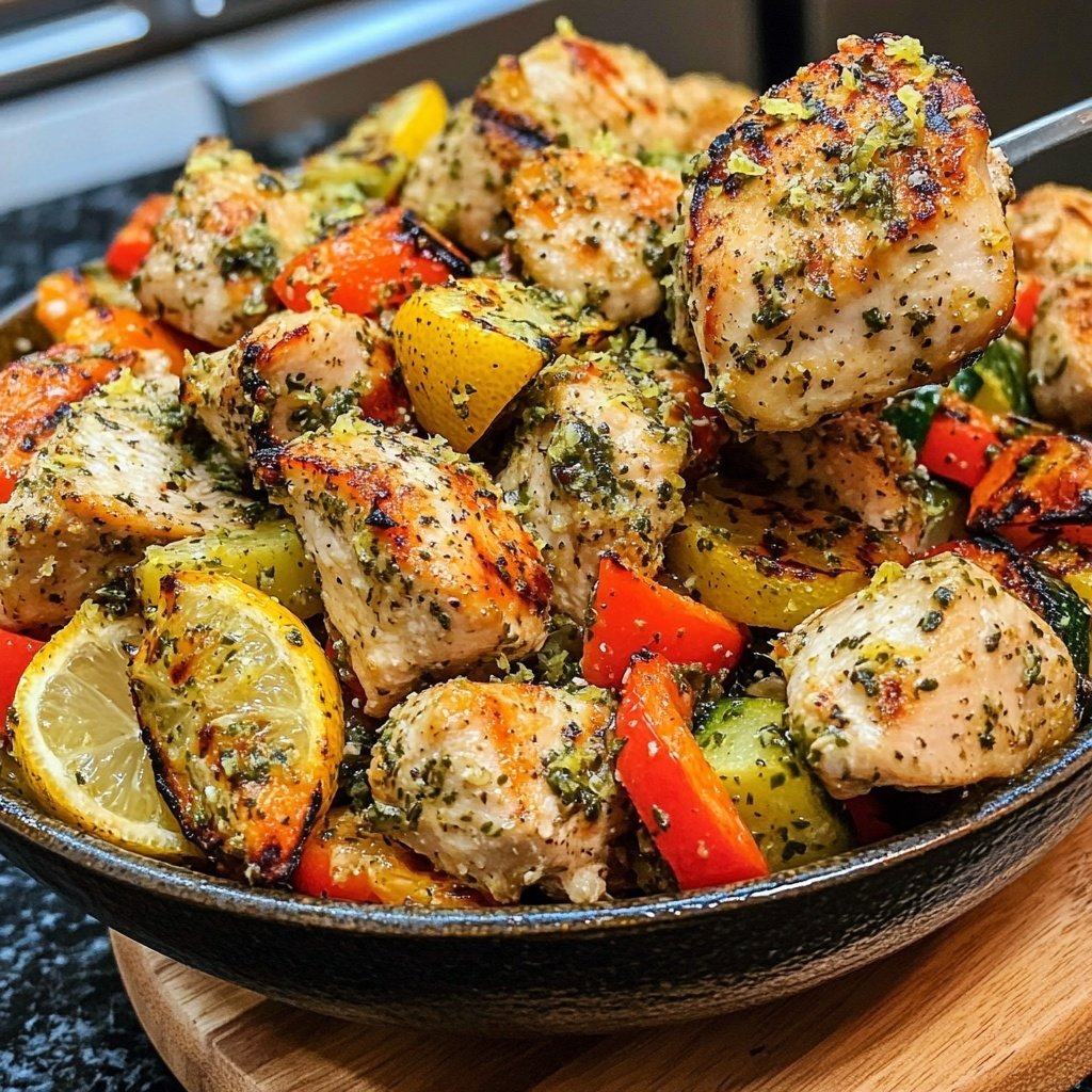 Grilled Lemon Herb Chicken Bowl